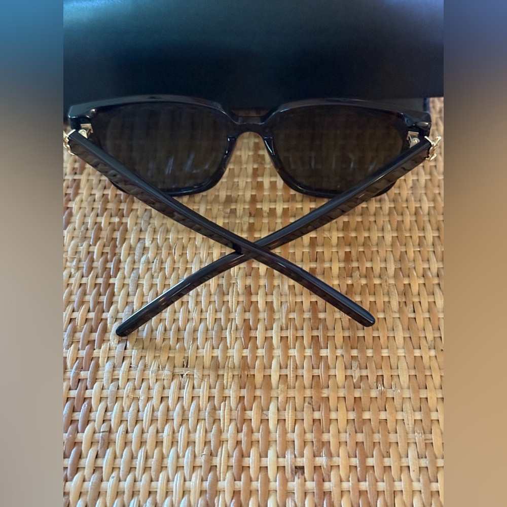 Saint Laurent SL M40 55mm Oversized Sunglasses Havana Brown NWT + Case - Picture 10 of 12